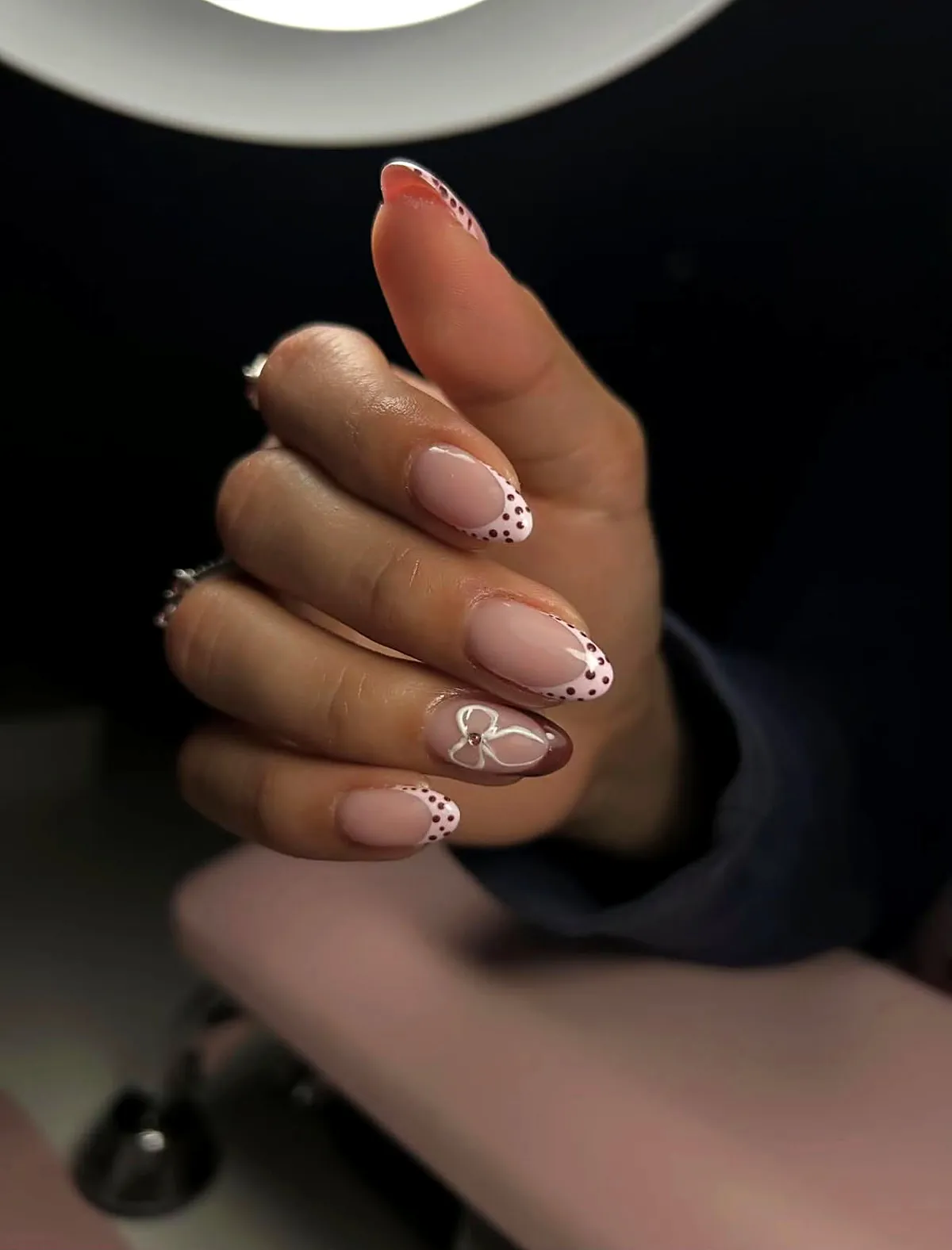 Polka-dot French with bow